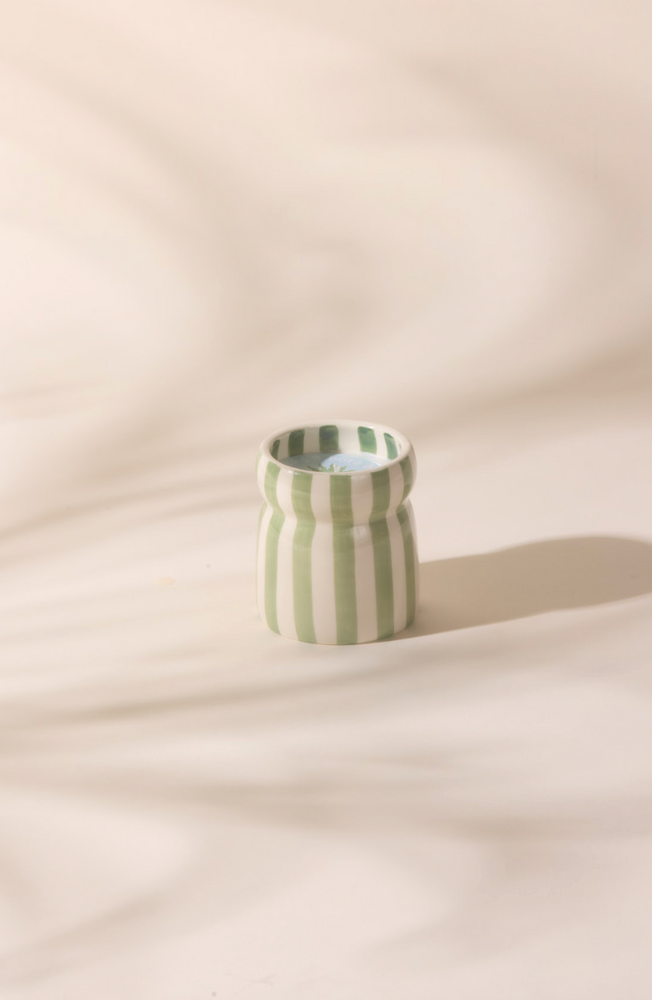 Paddywax Cabana Sage Ceramic Scented Candle, Bora Bora