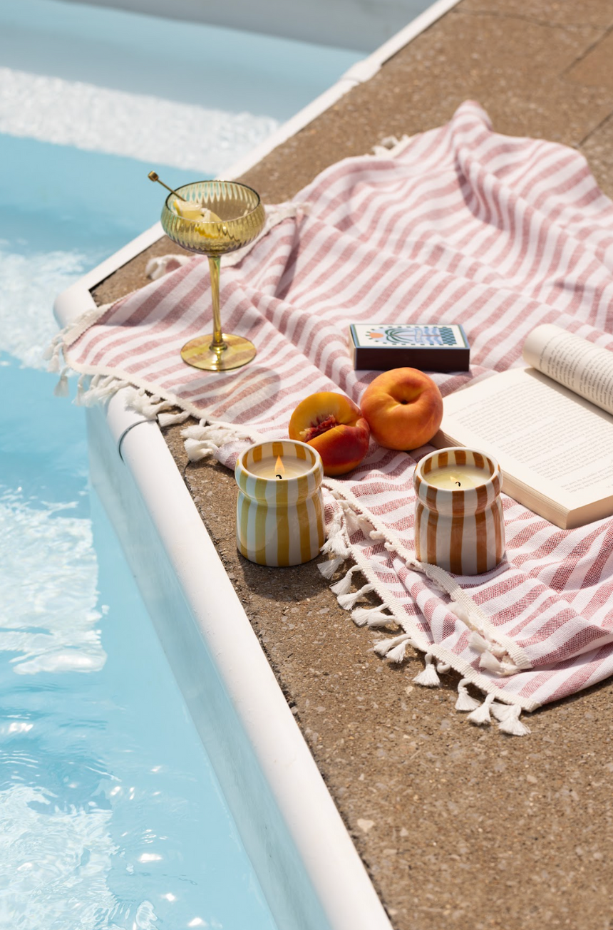 Paddywax Cabana Ochre Ceramic Scented Candle, Gold Coast