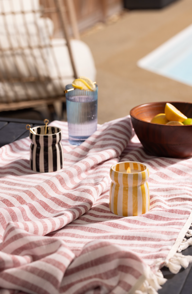 Paddywax Cabana Ochre Ceramic Scented Candle, Gold Coast