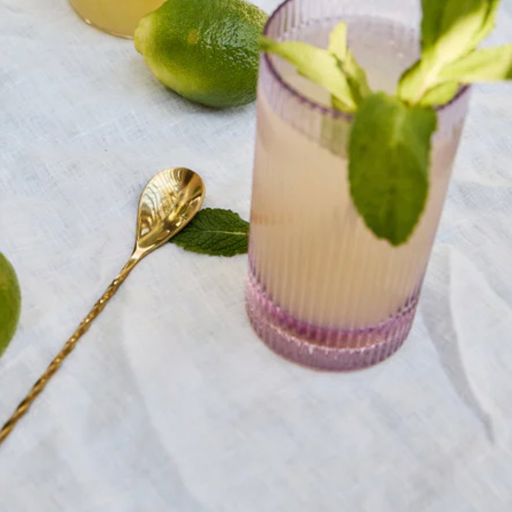 Here's How Stella Highball Glass, Lilac ( Set of 2)