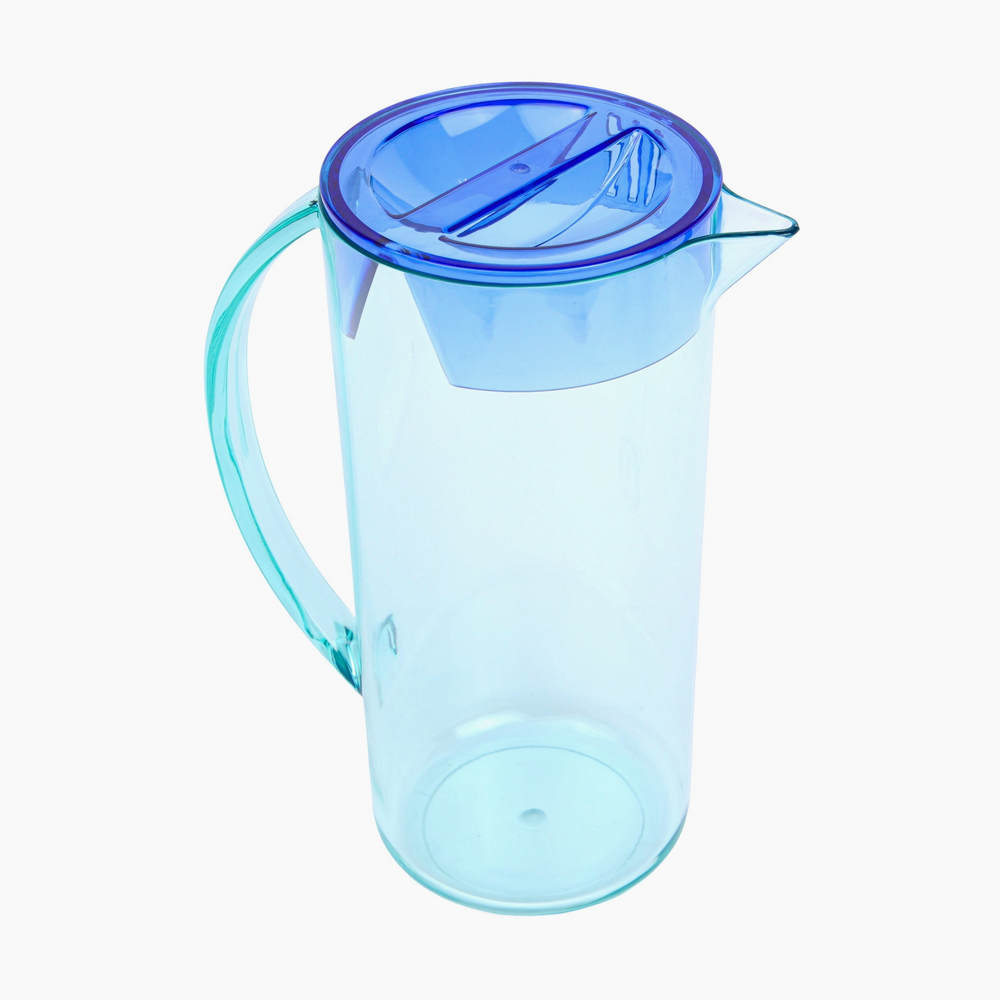 Here's How Hobbes Acrylic Pitcher, Mint & Cobalt