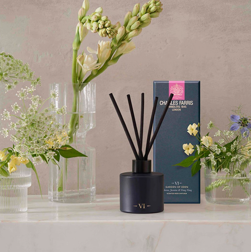 Charles Farris Redolent Fig Reed Diffuser, Wild Fig & Green Accords