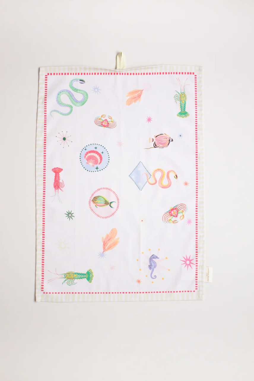 Yvonne Ellen Tea Towels, Harlequin ( Set Of 2 )