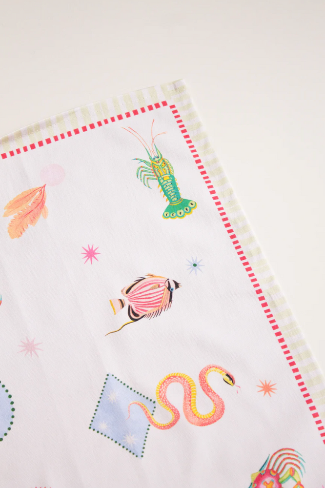 Yvonne Ellen Tea Towels, Harlequin ( Set Of 2 )
