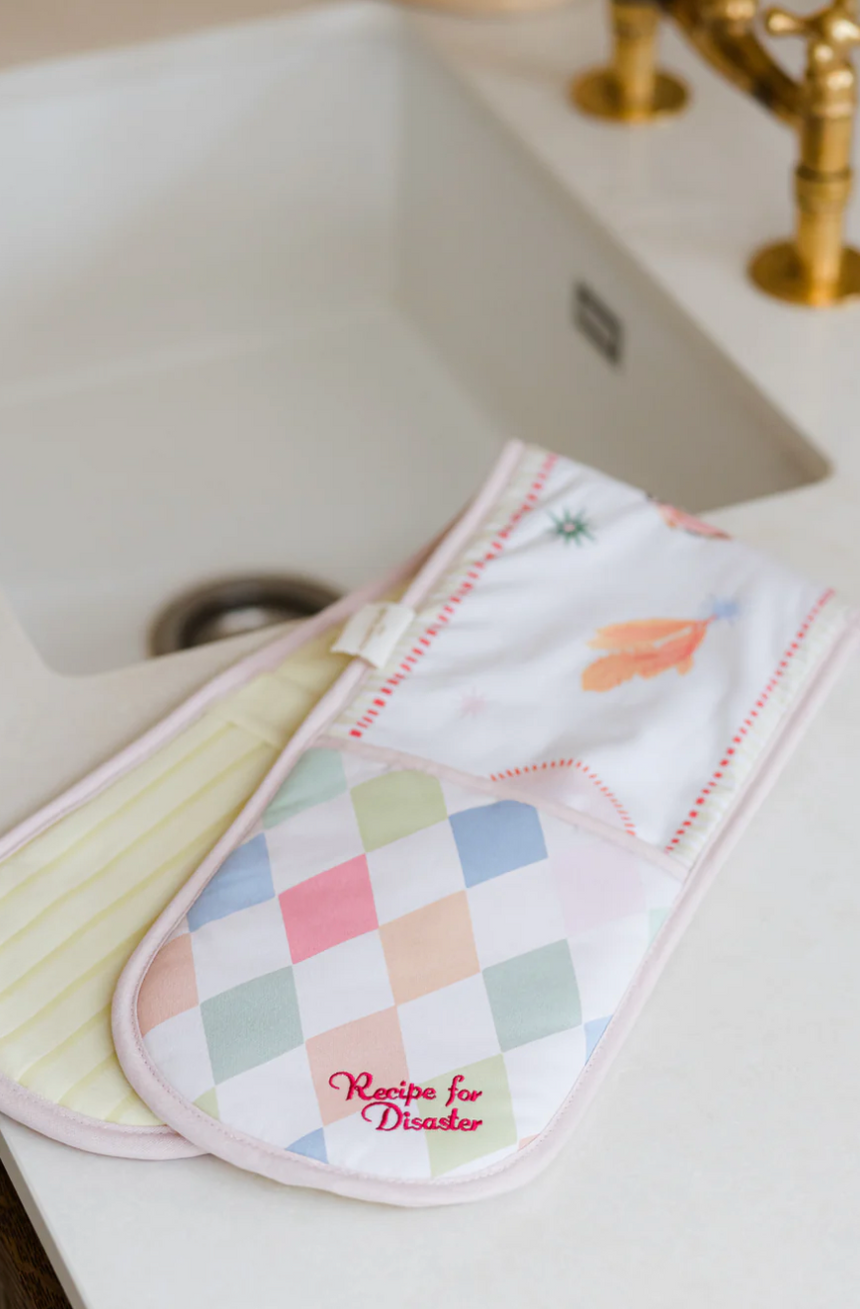 Yvonne Ellen Double Oven Gloves, Harlequin