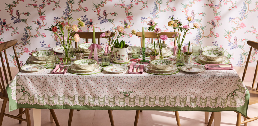 Cath Kidston Spring Birds Round Placemats (Set Of 4)