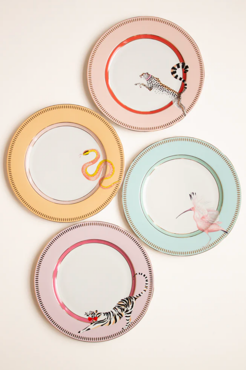 Yvonne Ellen Animal Side Plates (Set Of 4)