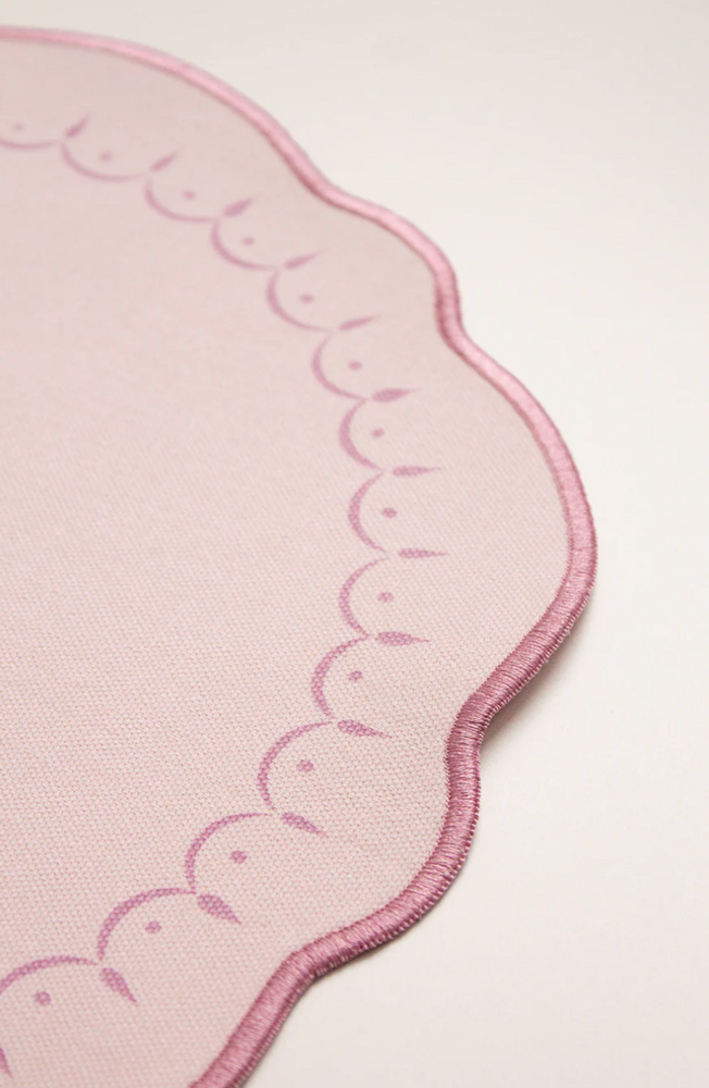 Yvonne Ellen Slogan Embroidered Placemats ( Set Of 4)