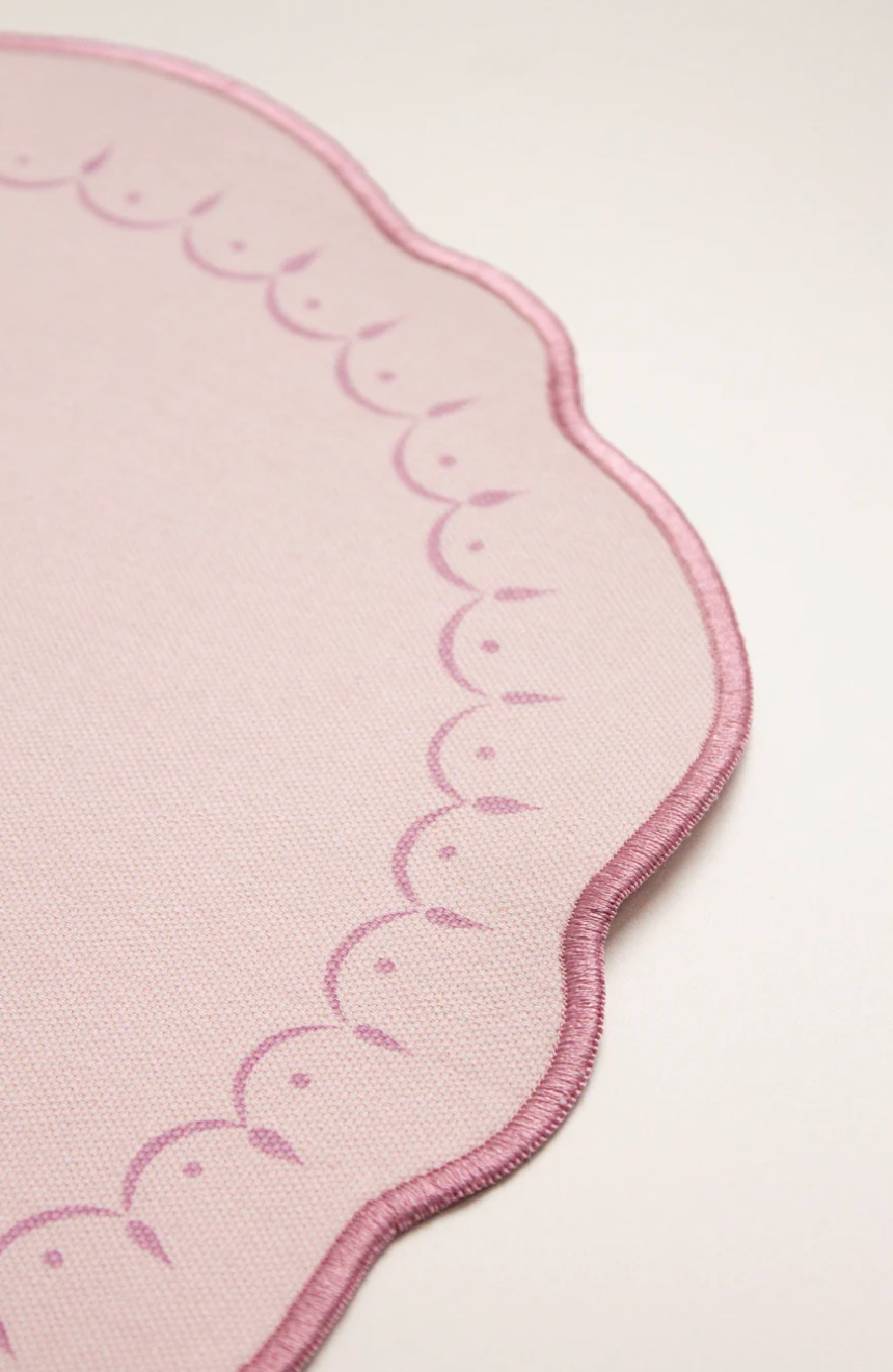 Yvonne Ellen Slogan Embroidered Placemats ( Set Of 4)