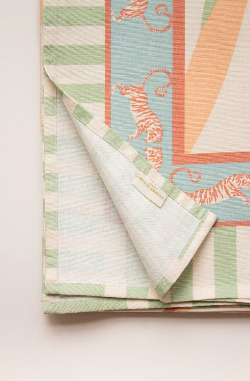 Yvonne Ellen Tiger Cotton Tablecloth