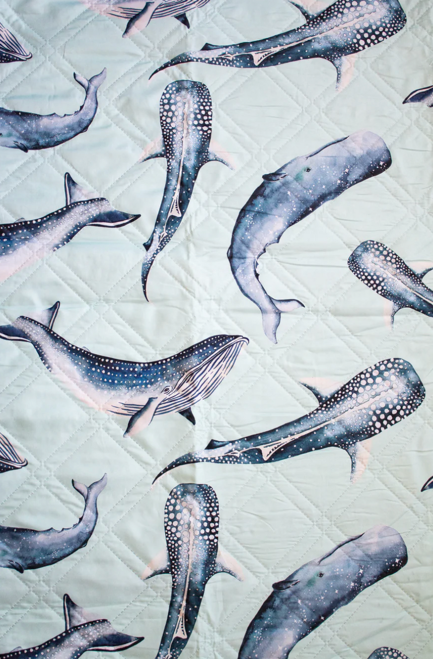 Yvonne Ellen Whale Picnic Blanket