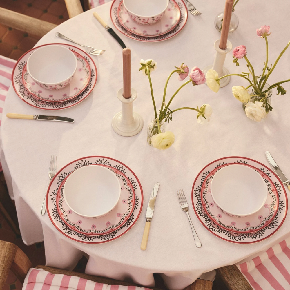 Cath Kidston Cherry  Melamine Picnic Side Plates (Set Of 4)