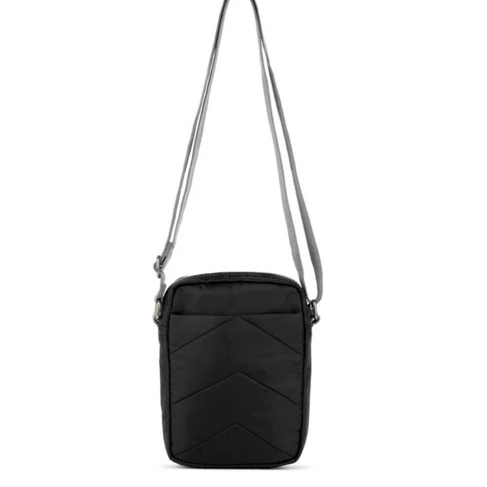 Roka London Bond Crossbody Bag, Black (Recycled  Nylon Ripstop)