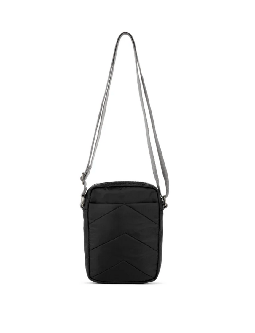 Roka London Bond Crossbody Bag, Black (Recycled  Nylon Ripstop)