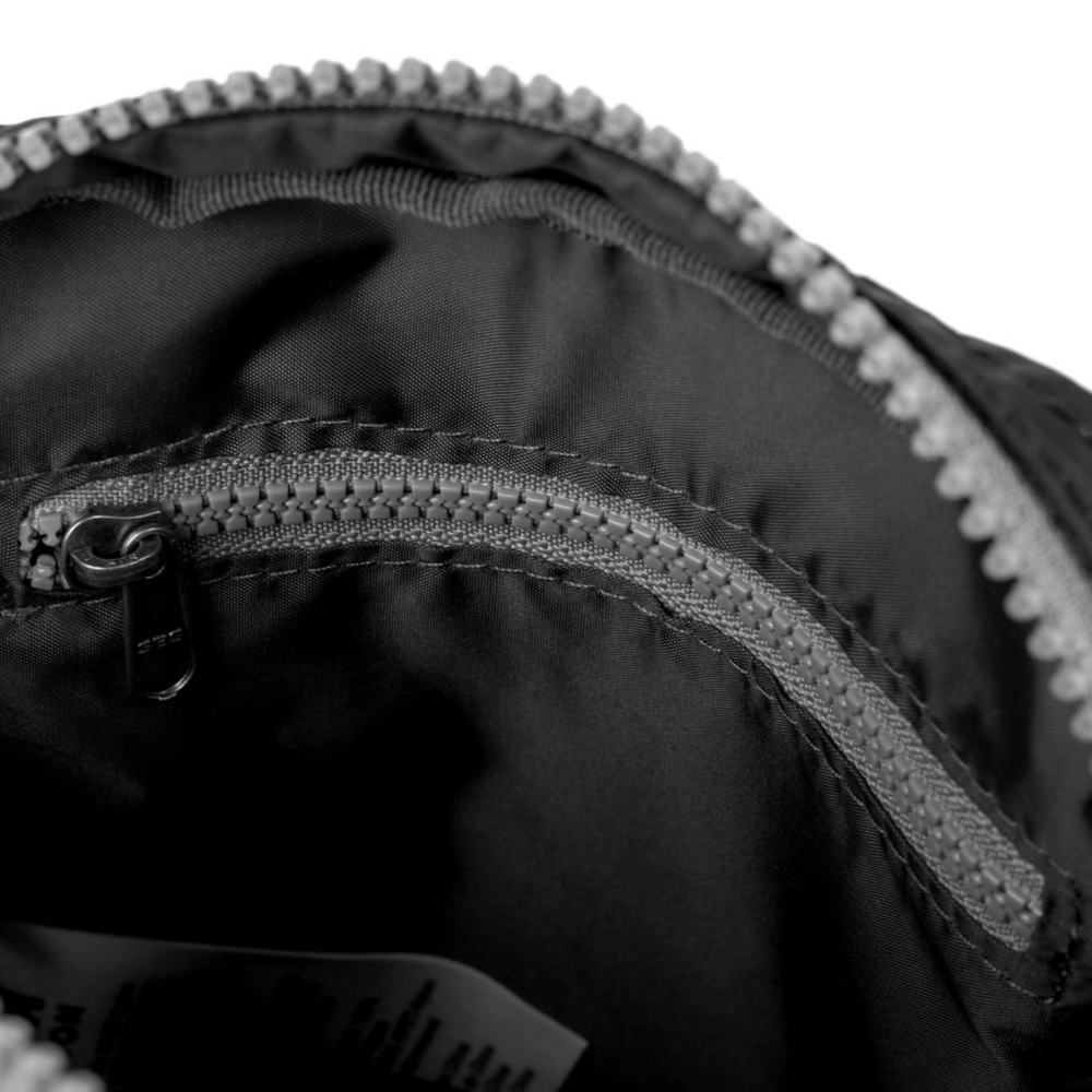 Roka London Bond Crossbody Bag, Black (Recycled  Nylon Ripstop)