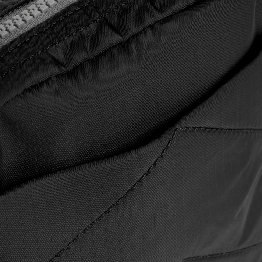 Roka London Bond Crossbody Bag, Black (Recycled  Nylon Ripstop)