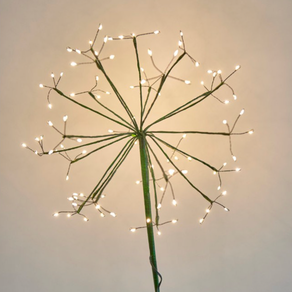 Solar Powered LED Dandelion Light, Green