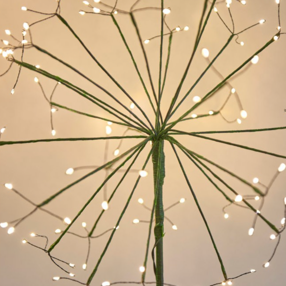 Solar Powered LED Dandelion Light, Green