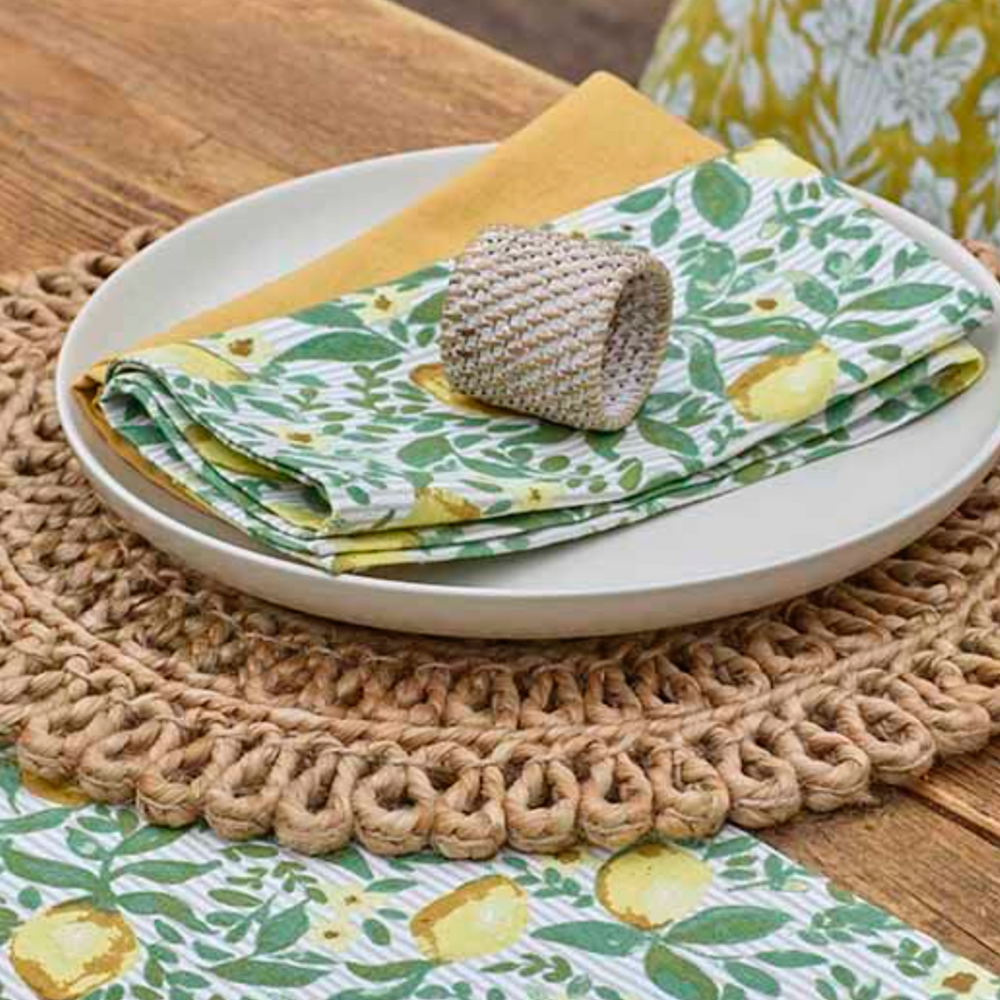 Walton & Co Looped jute Circular Trivet