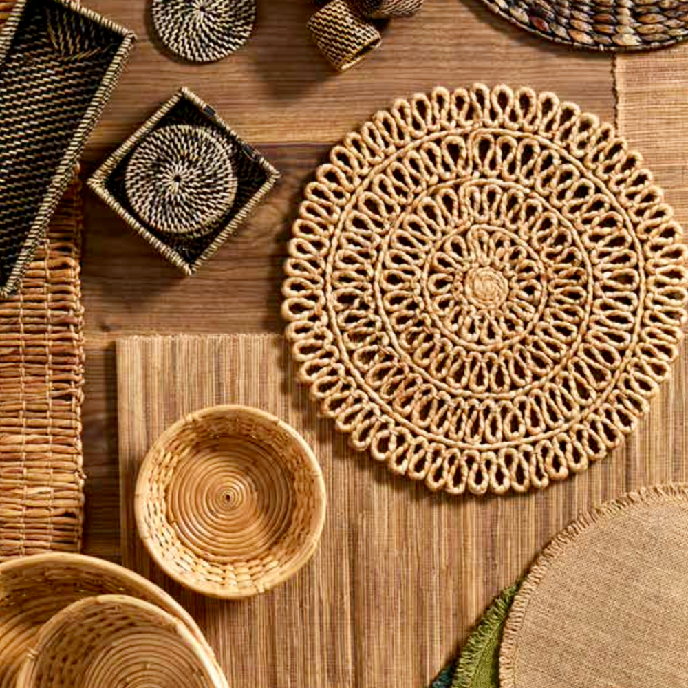 Walton & Co Looped jute Circular Trivet