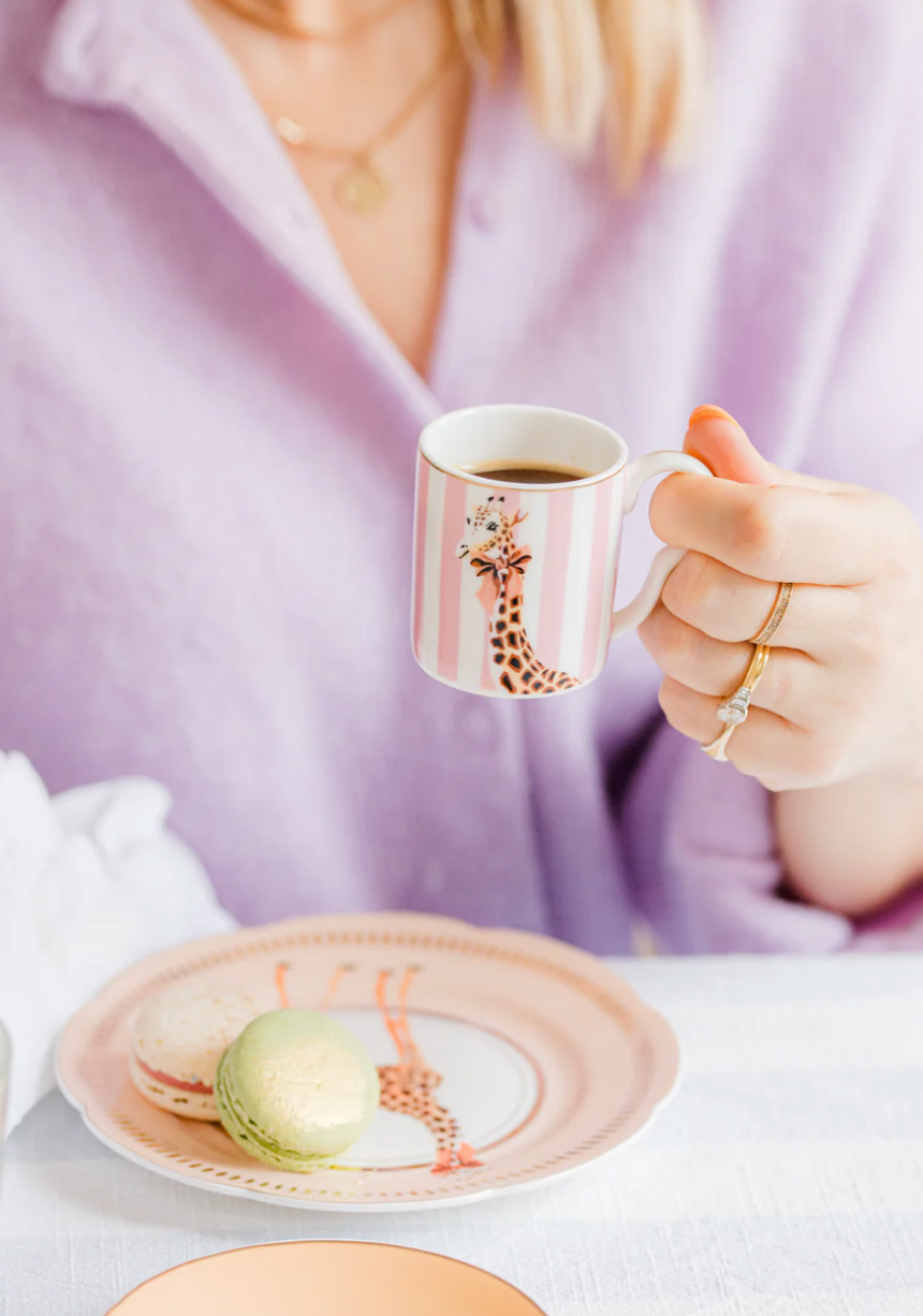 Yvonne Ellen Animal Espresso Cup & Saucer (Set of 2 )