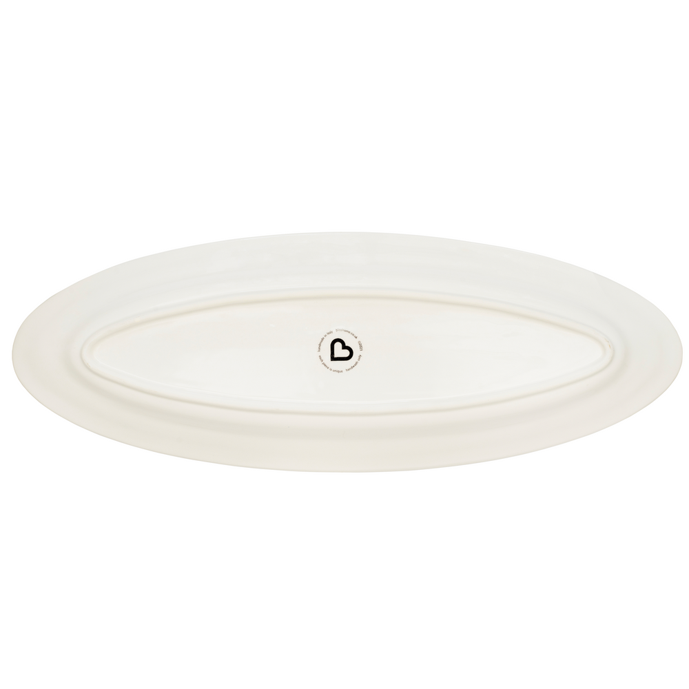 Bliss Home Tulip Rimmed Extra Large Oval Serving Platter
