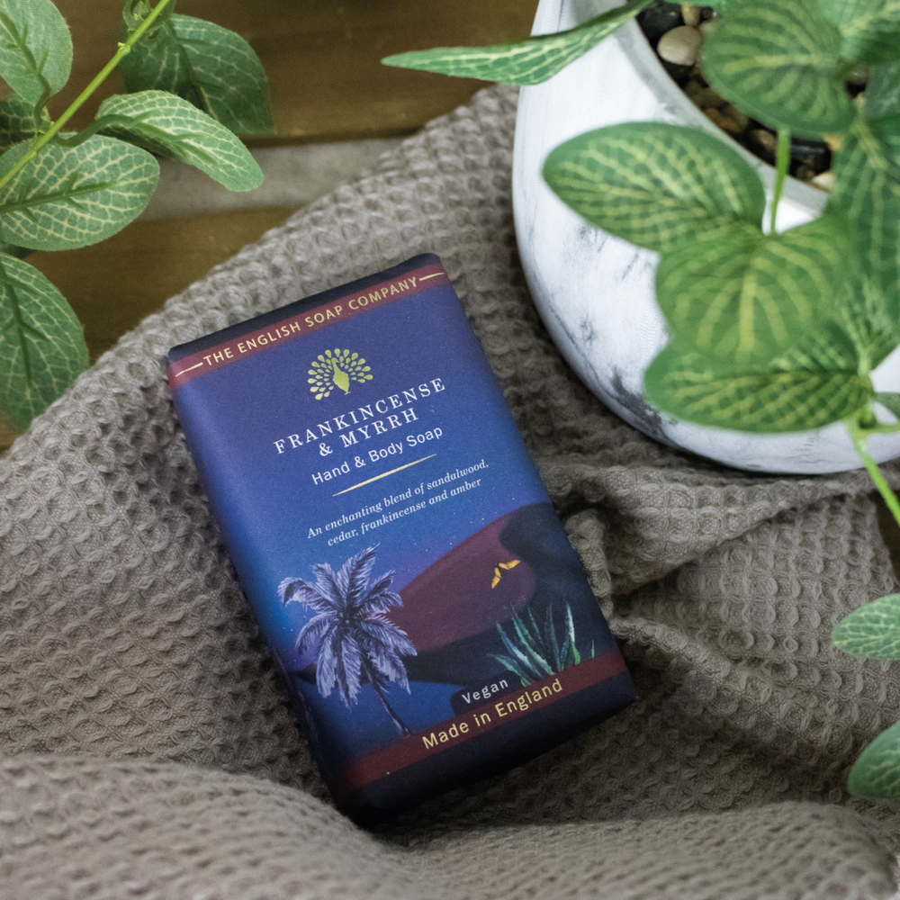 The English Soap Company Wintertide, Frankincense & Myrrh Luxury Soap & Hand Cream Gift Set