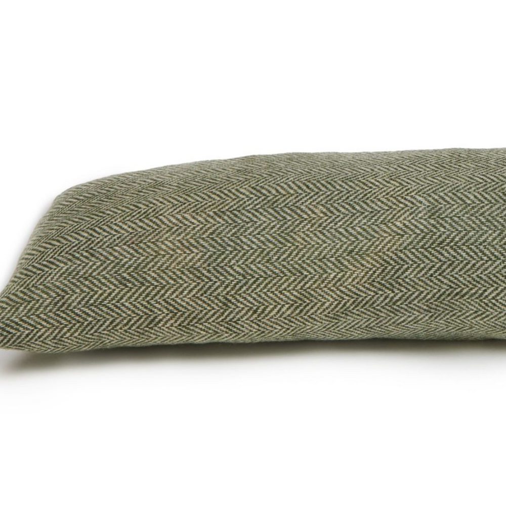 Tweedmill Herringbone Tweed Draught Excluder, Olive