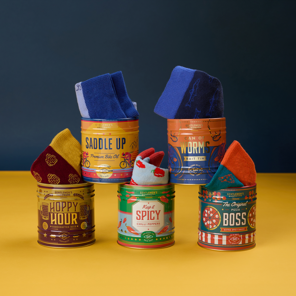 Gentlemens Hardware Socks In A Can, Chillies