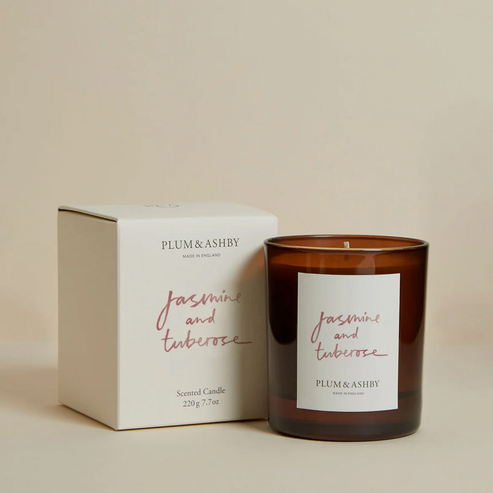 Plum & Ashby Scented Candle, Jasmine & Tuberose