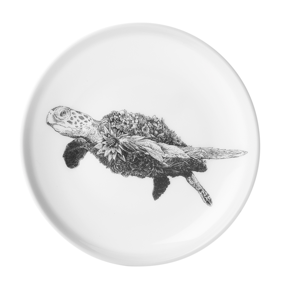 Maxwell & Williams Marini Ferlazzo Wildlife Side Plate, Green Sea Turtle