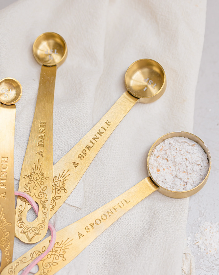 Yvonne Ellen Gold Measuring Spoons (Set Of 4)