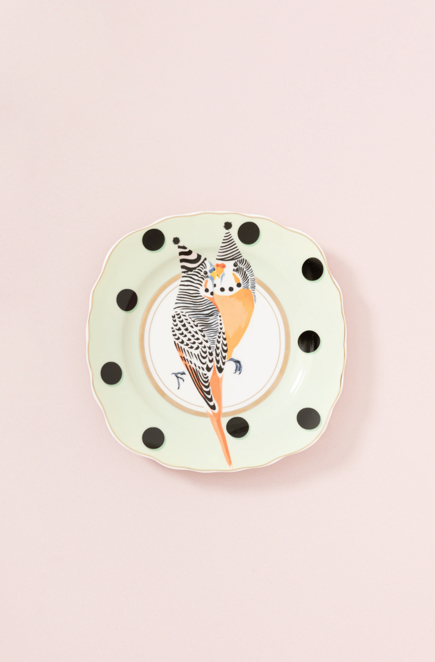 Yvonne Ellen Budgie Tea Plate