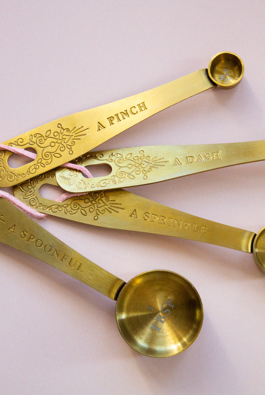 Yvonne Ellen Gold Measuring Spoons (Set Of 4)