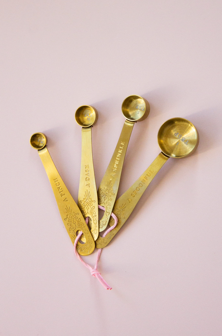 Yvonne Ellen Gold Measuring Spoons (Set Of 4)