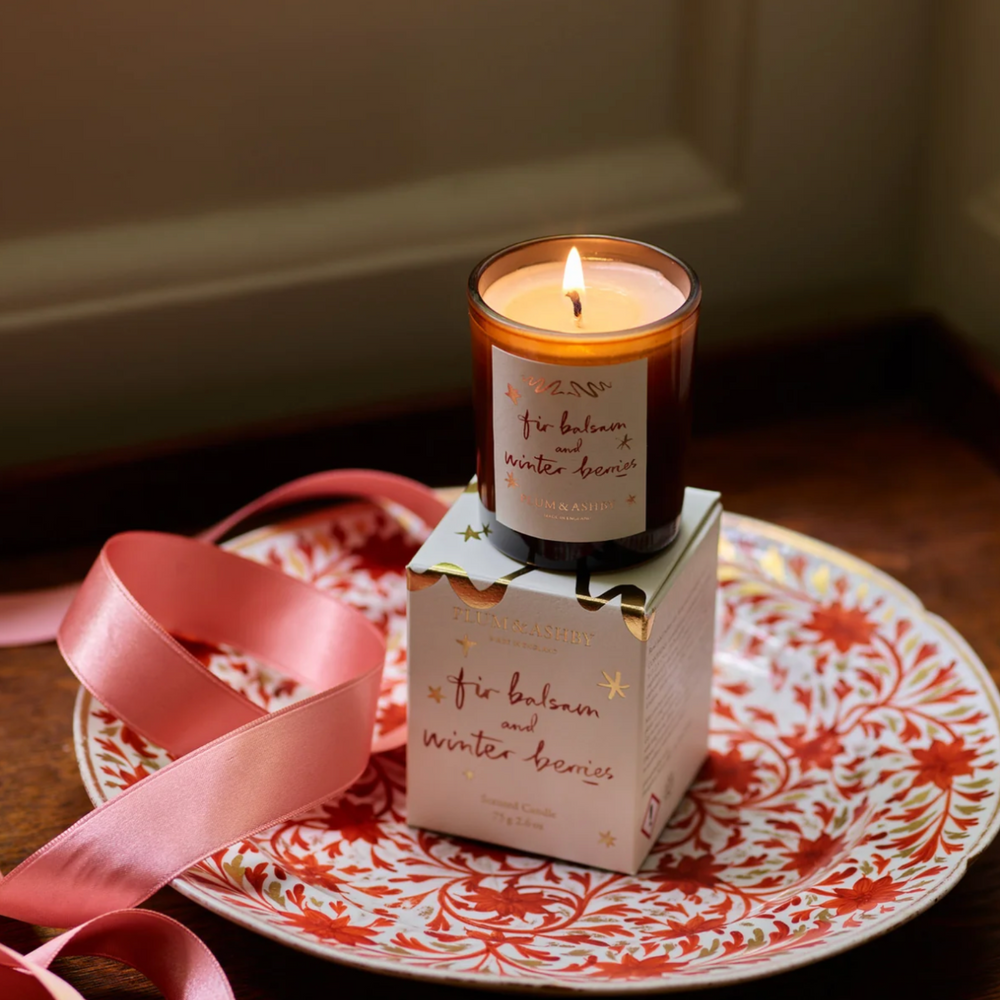 Plum & Ashby Fir Balsam & Winter Berries Scented Votive