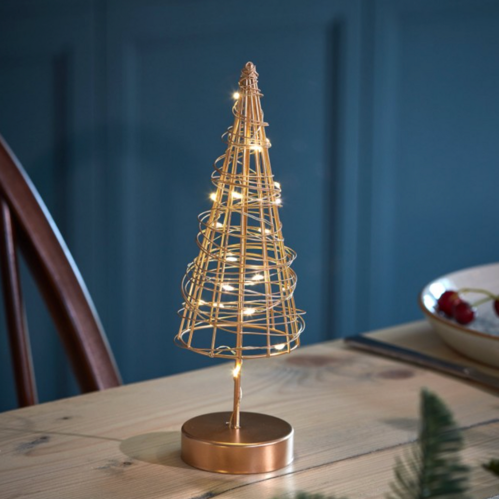 LED Table Tree, Gold