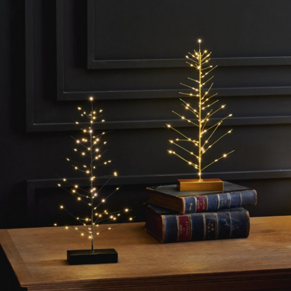 LED Festive Table Tree, Gold