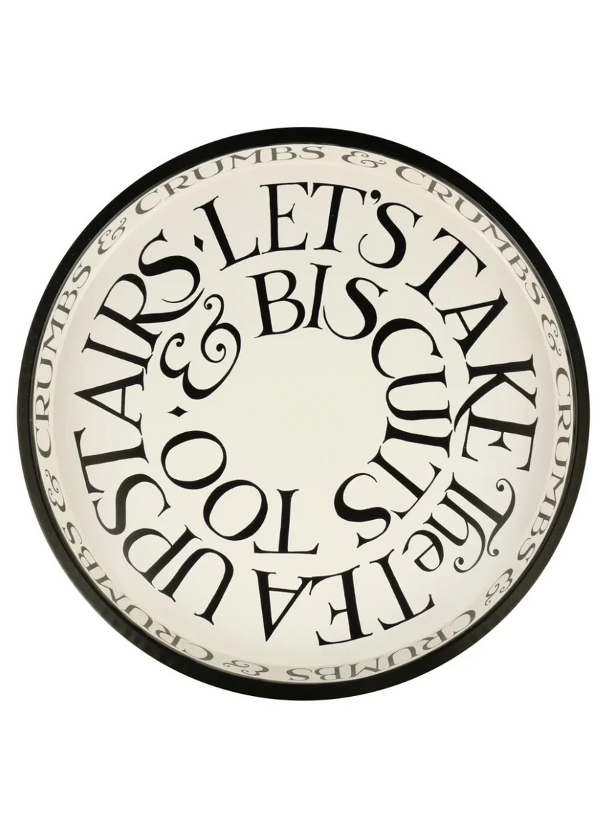 Emma Bridgewater Deep-Well Mini Serving Tray, Black Toast