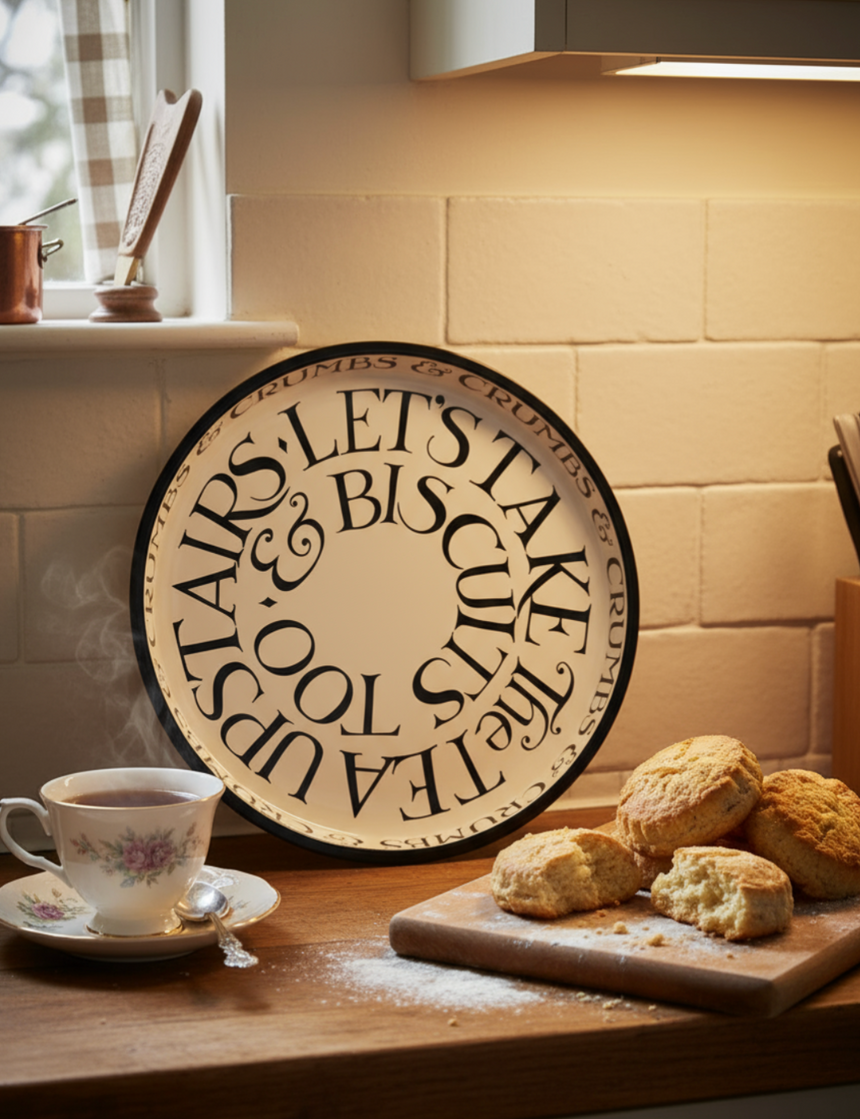 Emma Bridgewater Deep-Well Mini Serving Tray, Black Toast