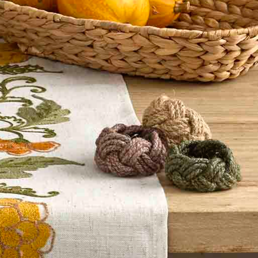 Walton & Co Jute Napkin Ring, Olive