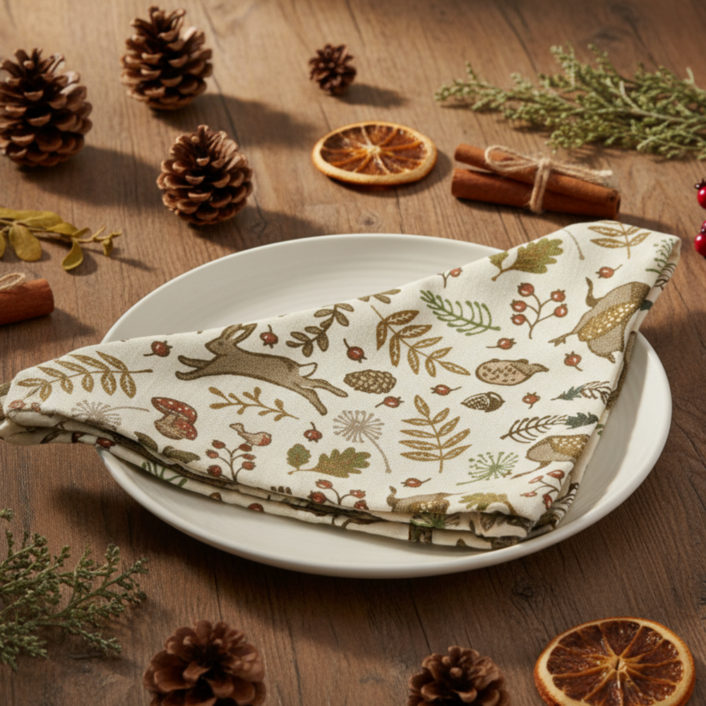 Walton & Co Into The Woods Napkins (Set Of 4)