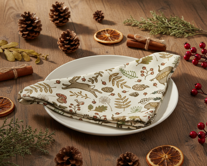 Walton & Co Into The Woods Napkins (Set Of 4)