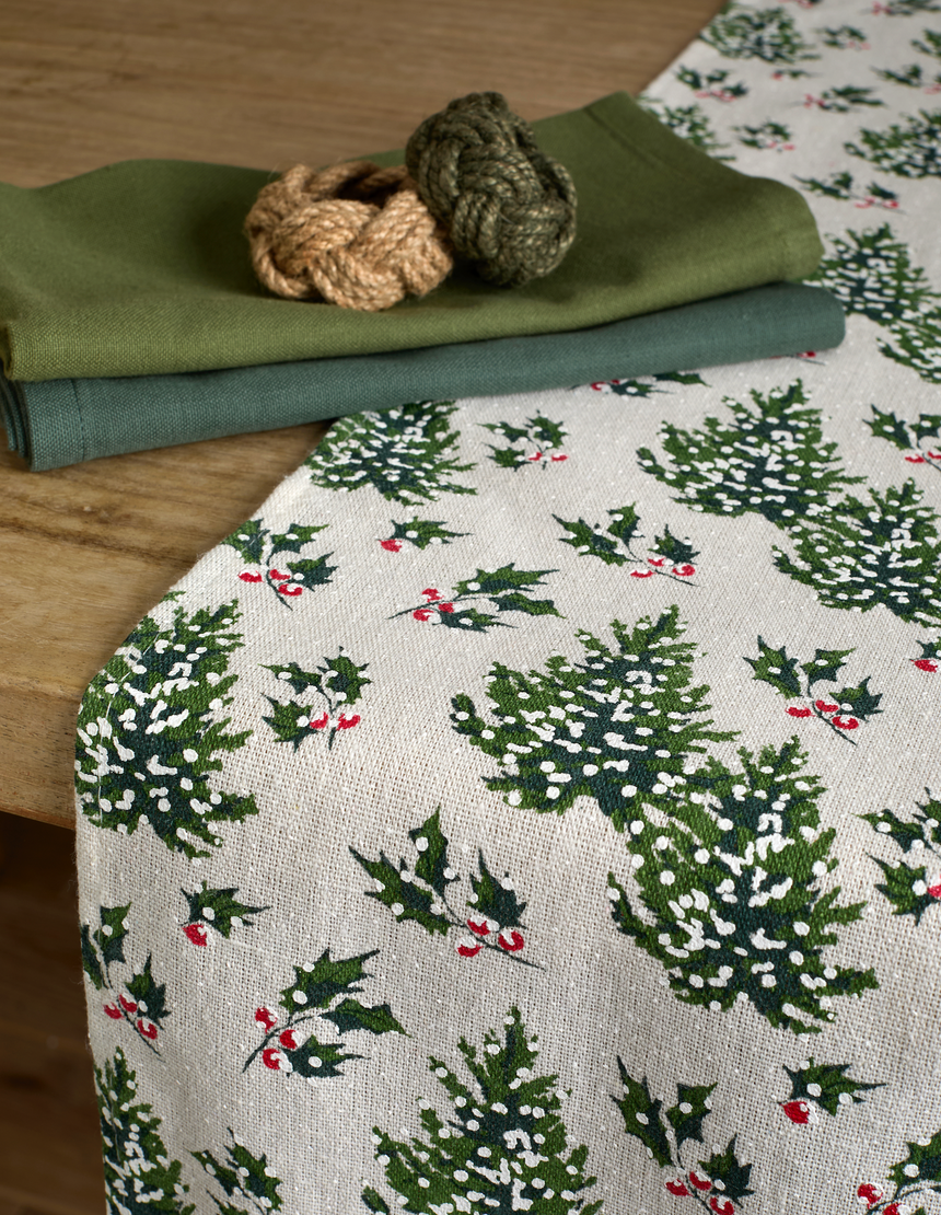 Walton & Co Cotton Napkins, Olive (Set Of 4)