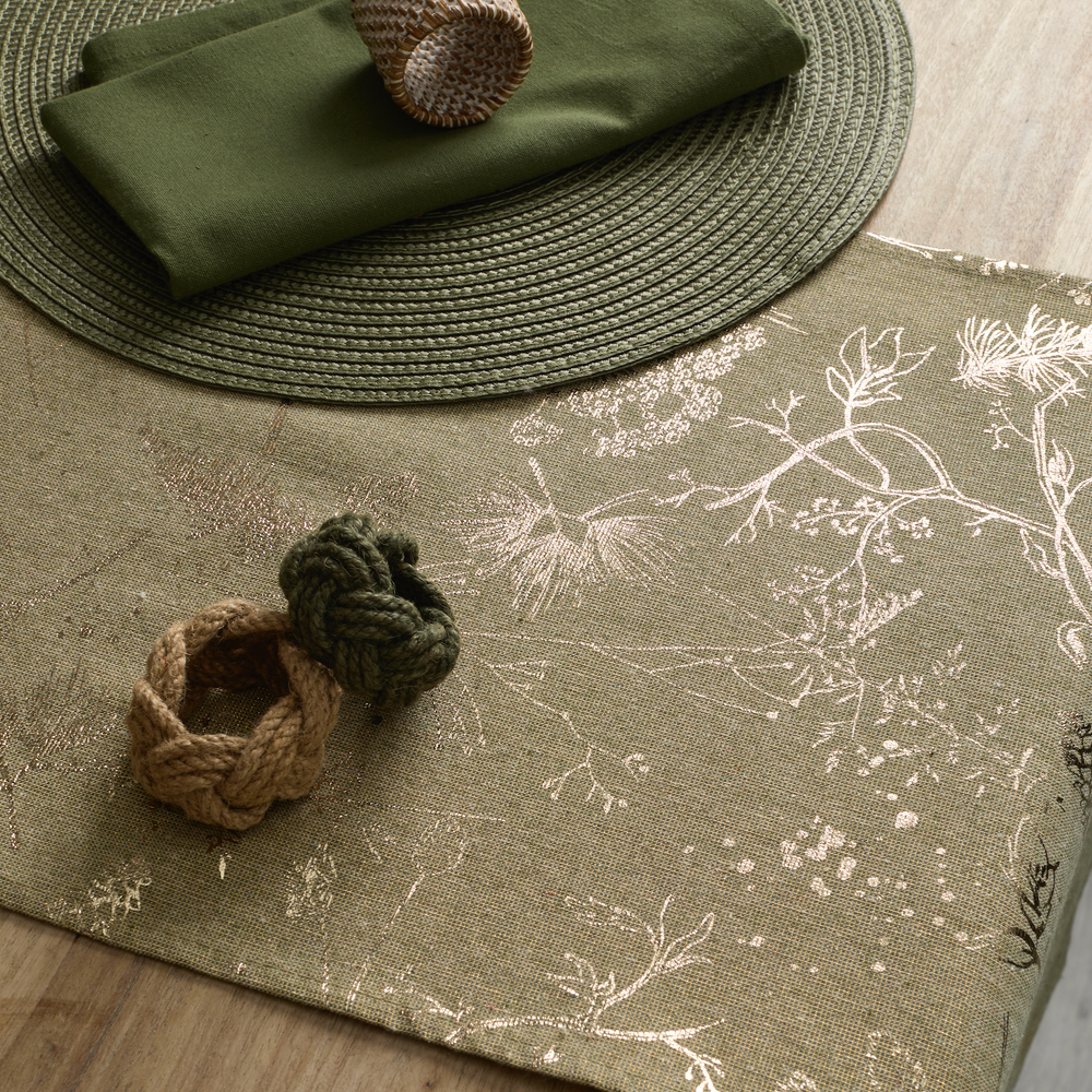 Walton & Co Jute Napkin Ring, Olive