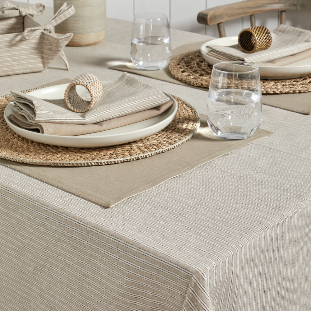 Walton & Co Cotton Napkins, Stone (Set Of 4)