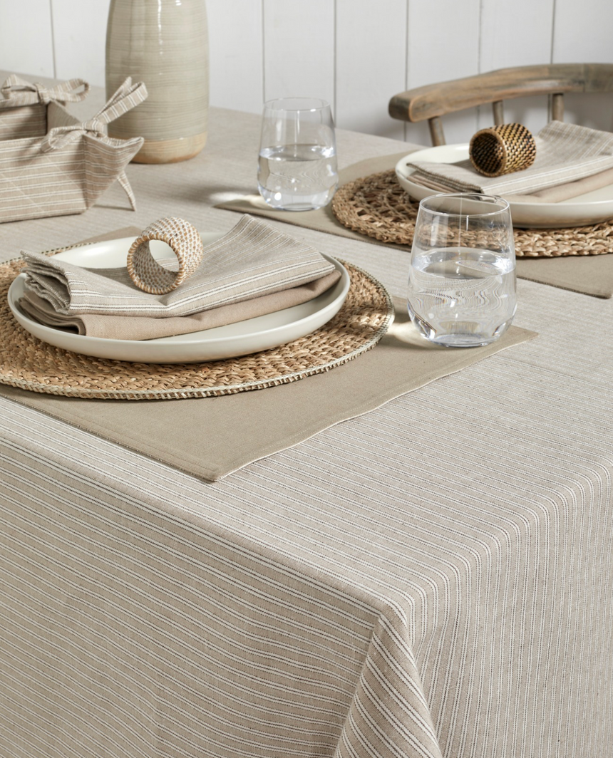 Walton & Co Cotton Napkins, Stone (Set Of 4)