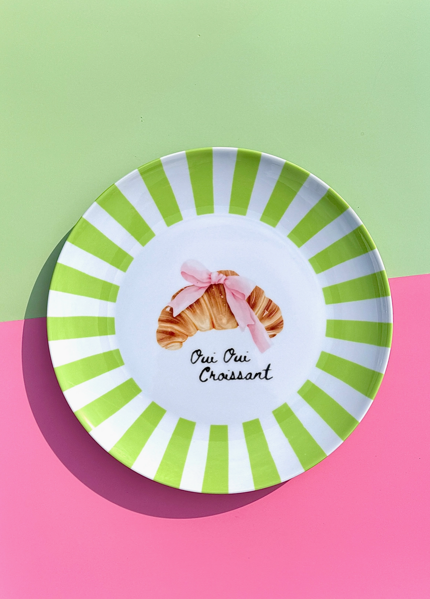 Croissant Ceramic Side Plate By Ms Doodle