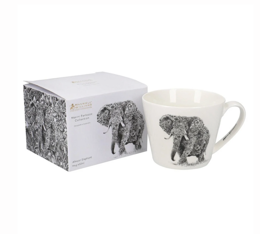 Maxwell & Williams Marini Ferlazzo Wildlife Mug , African Elephant