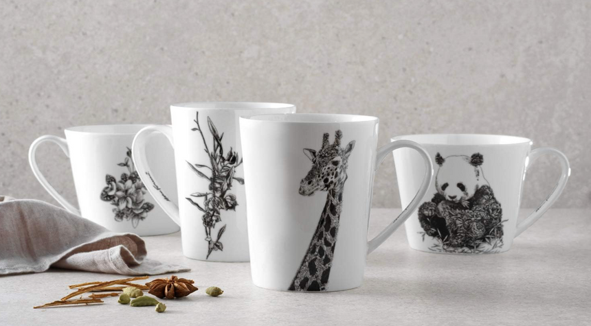 Maxwell & Williams Marini Ferlazzo Wildlife Mug, Giraffe